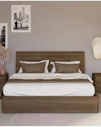 Letto Conforama Matimoniale a cassettiera completo