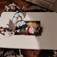tavolo bianco per salotto ,libreria,poltrona pell,