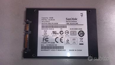 SanDisk SSD U100 32GB   codice 7