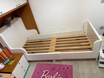 Letto allungabile ikea BUSUNGE bianco