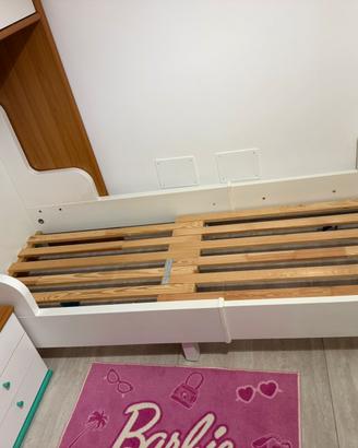 Letto allungabile ikea BUSUNGE bianco