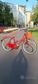 Bici Donna Vintage Rosso 24