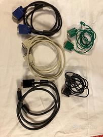 3 Cavi VGA-VGA + 2 Prolunghe VGA M/F – Ottime Cond