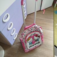  zaino originale hello kitty con trolley