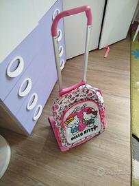 zaino originale hello kitty con trolley