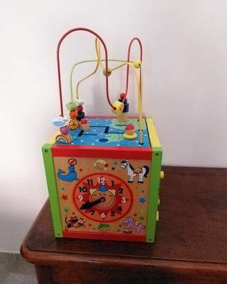 cubo in legno multifunzionale 