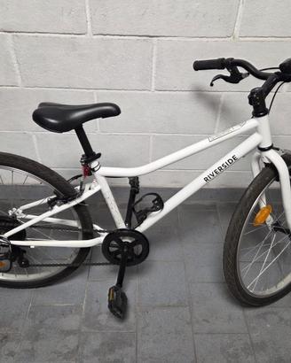 Bici trekking bambino 9-12 anni RIVERSIDE 100 24"