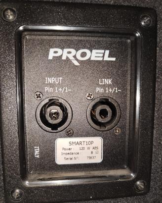 casse PROEL più amplificatore