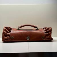 BORSA DONNA IN CUOIO ANNI 80’ CON MANICO