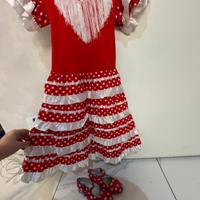 Vestito carnevale da spagnola
