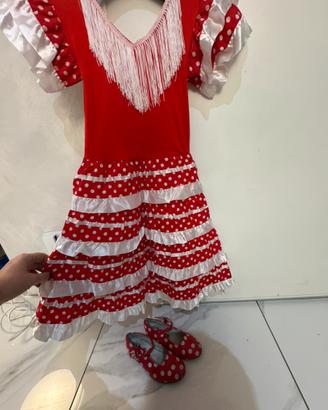 Vestito carnevale da spagnola