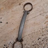 Maniglia saltafossi d'epoca in alluminio 