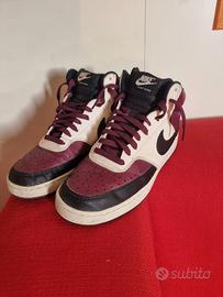 Nike Court Vision Mid Next Nature Bianco Bordeaux