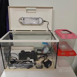 acquario completo con accessori 