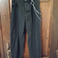Jeans Terranova neri con catena rimovibile Tg. 42