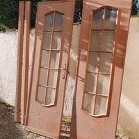 Porta con finestra da Salone in legno