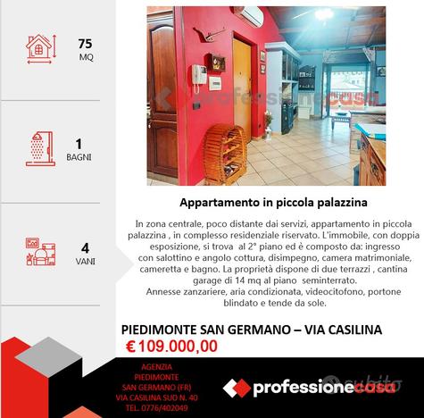 Appartamento in piccola palazzina+garage