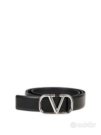 Valentino - Cintura nera in pelle per uomo