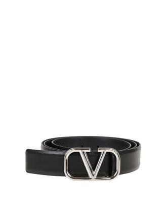 Valentino - Cintura nera in pelle per uomo