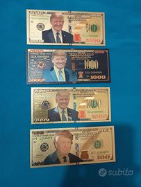 SET BANCONOTE LAMINATE TRUMP ELEZIONI  USA  2024