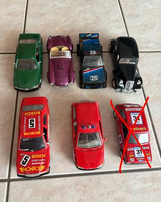 Lotto 6 modellini auto classiche Bburago Polistil