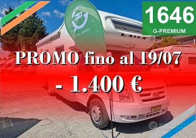 CAMPER LAIKA FORD MANSARDATO 7 POSTI DOPPIA DINETT