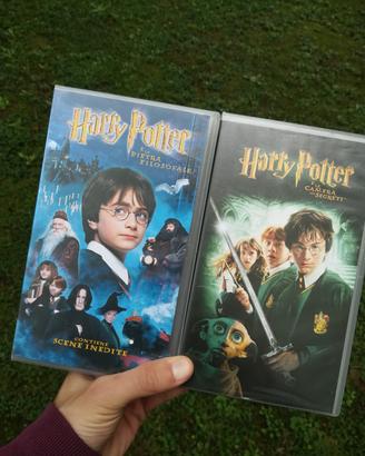 HARRY POTTER videocassette originali HP 1 e 2