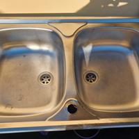 Doppio Lavandino Lavello Acciaio Inox Mondial