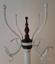 Stupendo attaccapanni - legno pregiato e metallo