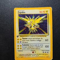 Zapdos Holo Prima Edizione - Carte Pokemon Base