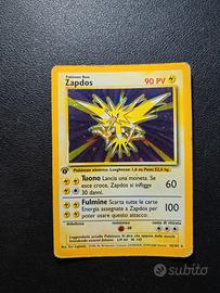 Zapdos Holo Prima Edizione - Carte Pokemon Base