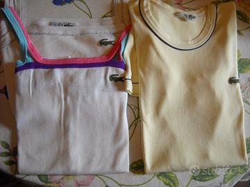 tris canotte Lacoste originali vintage