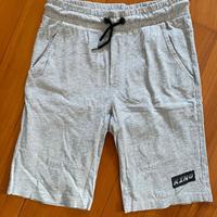 Bermuda bambino tessuto sottile grigi 11-12y