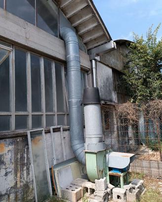 Impianto aspirazione trucioli e segatura