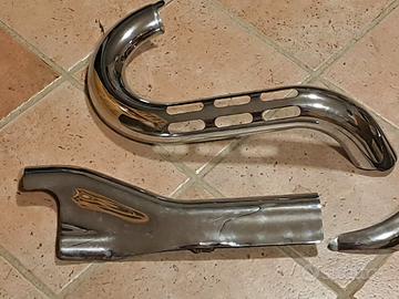 copri collettori cromati Harley Davidson 