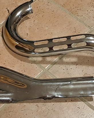copri collettori cromati Harley Davidson 