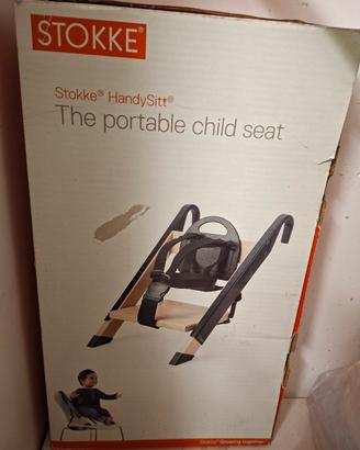Sedia da tavolo portatile Stokke Handysitt rossa