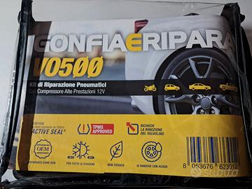 kit compressore portatile gonfia ripara Nuovo