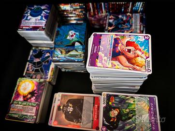 maxi lotto 1500+ carte dragon ball e one piece