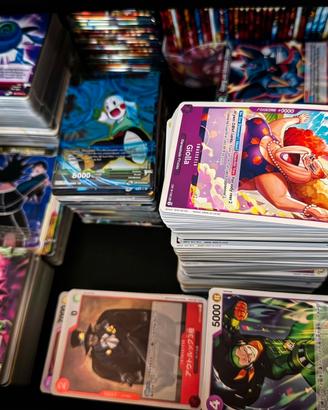 maxi lotto 1500+ carte dragon ball e one piece