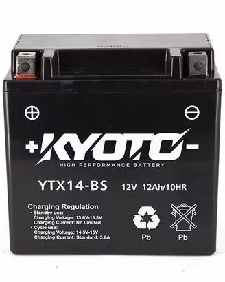 BATTERIA KYOTO GTX14-BS AGM 12V 12AH CCA 200 PER K