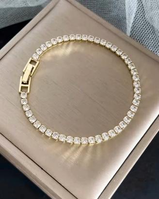 Bracciale Tennis Colore Oro 