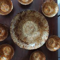 Set di Coppe in Vetro Decorato