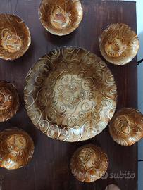 Set di Coppe in Vetro Decorato