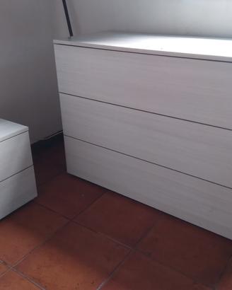 Cassettiera e comodini 