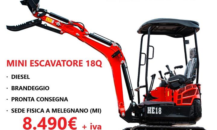 MiniEscavatore 15q NUOVO - DIESEL - FULL OPTIONAL