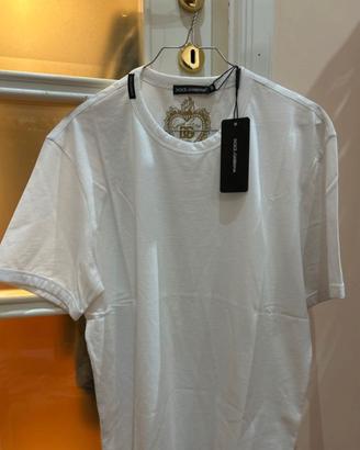Dolce & Gabbana T-shirt bianca taglia 50 – NUOVA