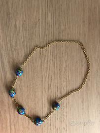 Collana girocollo con scarabei