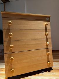 Cassettiera/fasciatoio legno