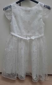 Mayoral Abito bianco da cerimonia bambina 7 anni 